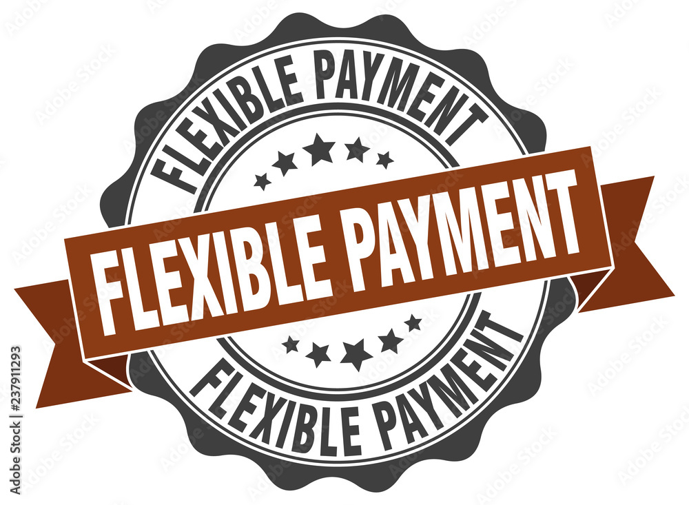 Fototapeta premium flexible payment stamp. sign. seal