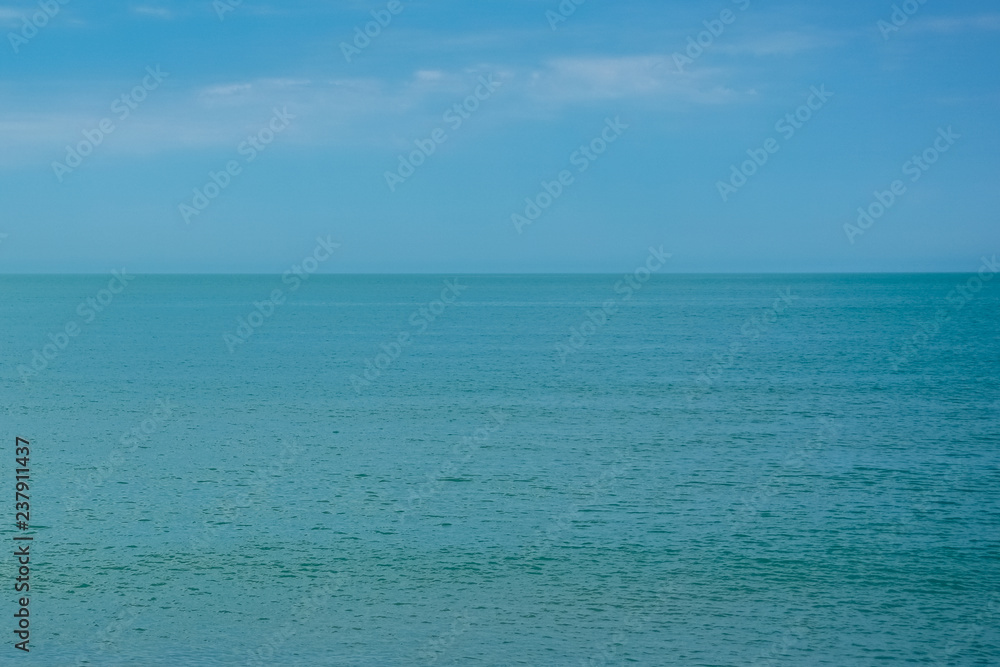 Sea, horizon and sky view as abstract background