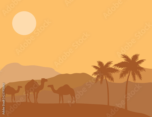 Vector Desert Background