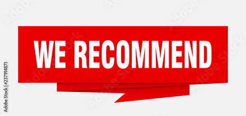 we recommend