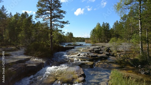Beautiful nature in northern Sweden.