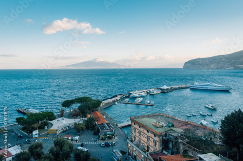 View of the port in Sorrento, Campania, Italy