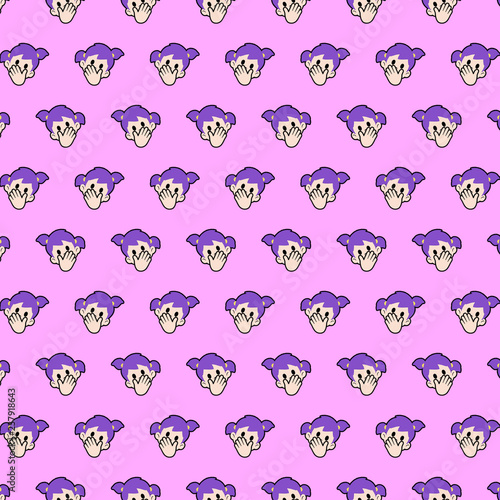 Little girl - emoji pattern 76