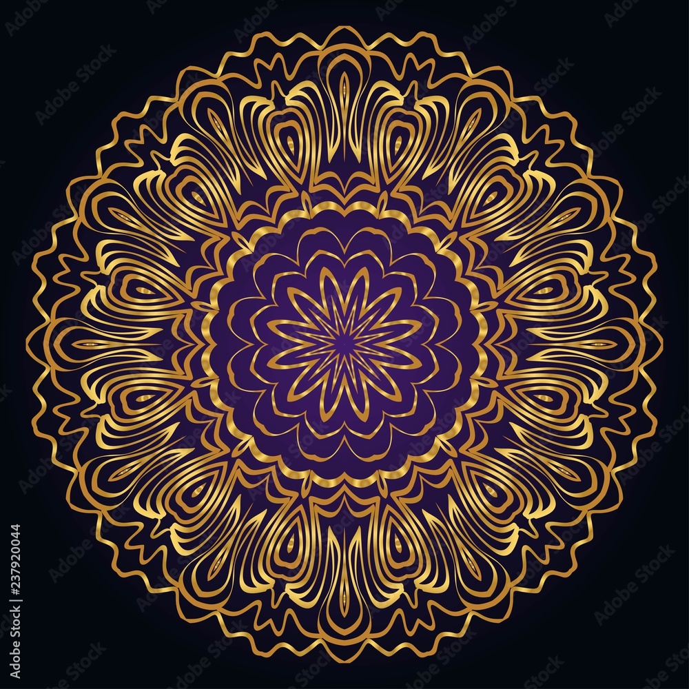 Round pattern flower mandala. circle floral ornament. Decorative illustration. Round pattern flower mandala. circle floral ornament. Decorative illustration.