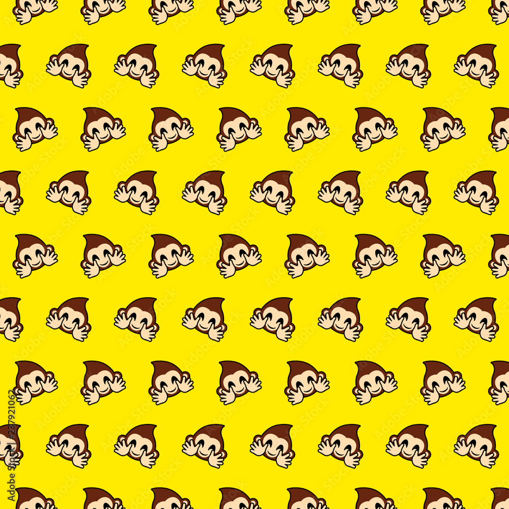 Monkey - emoji pattern 20