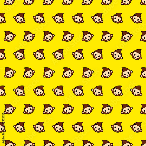 Monkey - emoji pattern 57