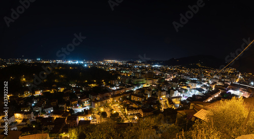 Photography Massa town at night from viewpoint