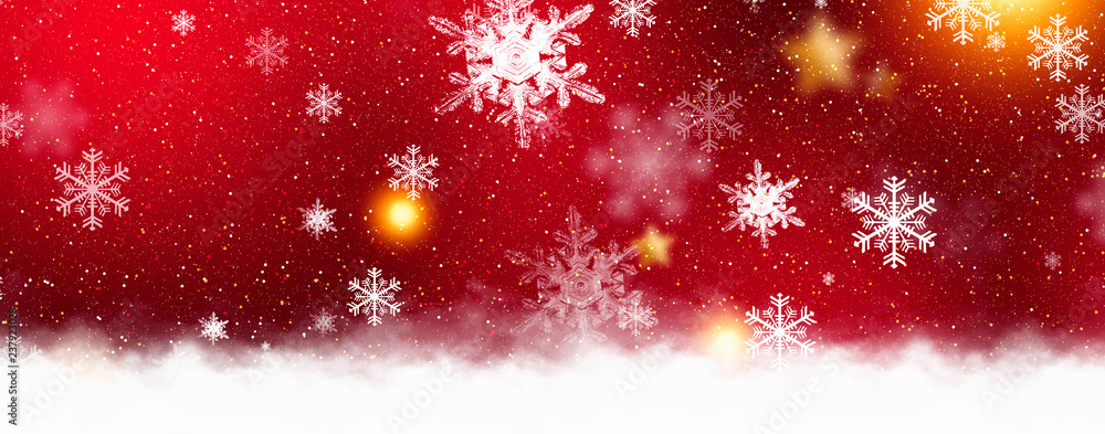 Red sparkling background with stars and snowflakes, the magical atmosphere of the Christmas holidays. Red bokeh background with snowflakes. Empty winter background, snowy, celebratory, sparks and star Red sparkling background with stars and snowflakes, the magical atmosphere of the Christmas holidays. Red bokeh background with snowflakes. Empty winter background, snowy, celebratory, sparks and star