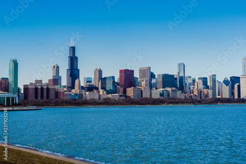Chicago skyline at day time