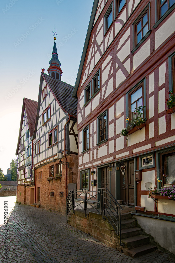 Fototapeta premium On der Altstadt von Büdingen, Wetterau, Hessen, Deutschland 