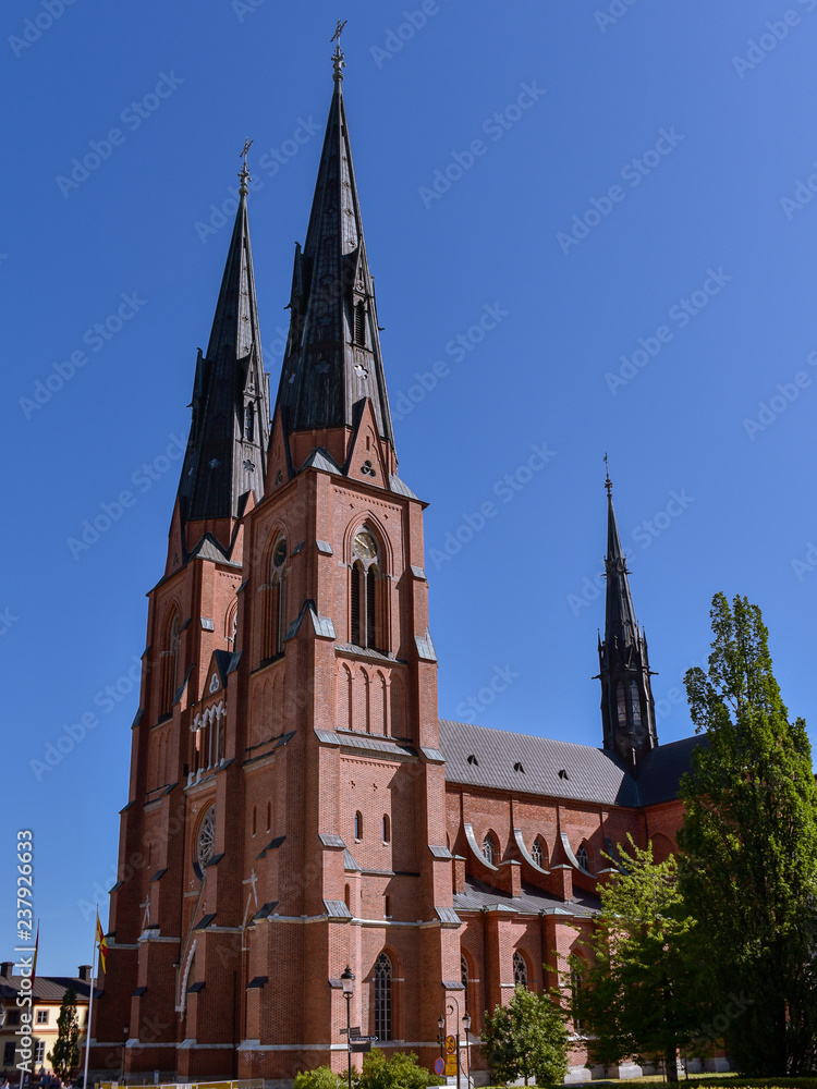 Fototapeta premium Uppsala Cathedral - Uppsala, Sweden
