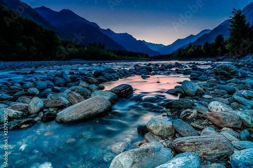 Maggia at night photo