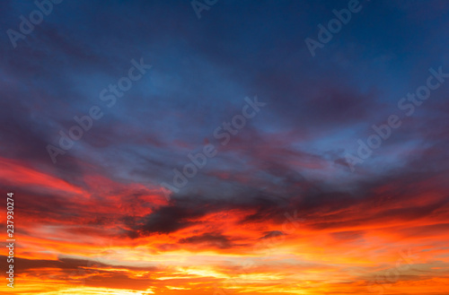 Beautiful Sunset Sky © Thanasith