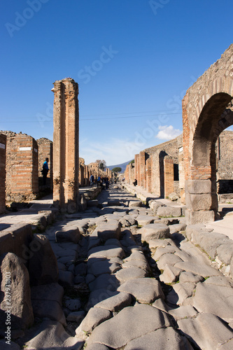 Pompeii is an ancient city buried in 79 AD. from the eruption of Vesuvius