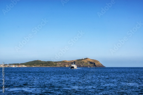 Udo Island view and Ferry