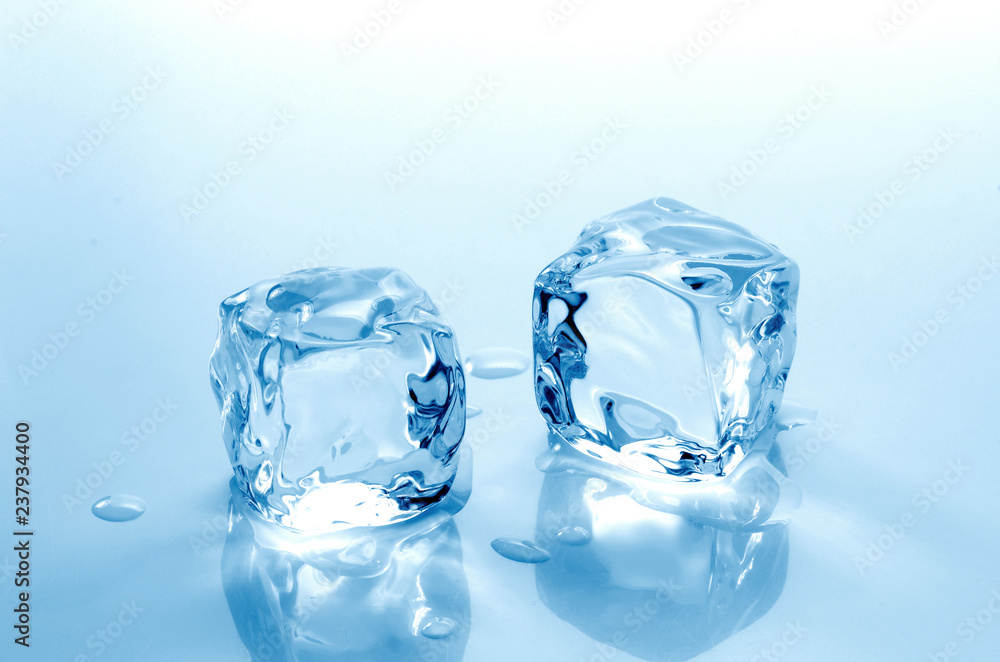 clear ice cubes isolated on white background clear ice cubes isolated on white background