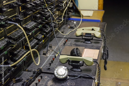 abandoned telephone exchange
