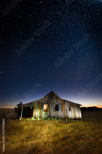 house at night