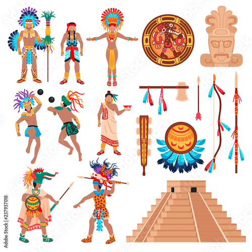 Maya Culture Elements Set