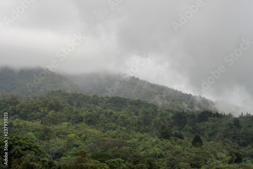 Clouds Rolling over a Mountain in Costa Rica