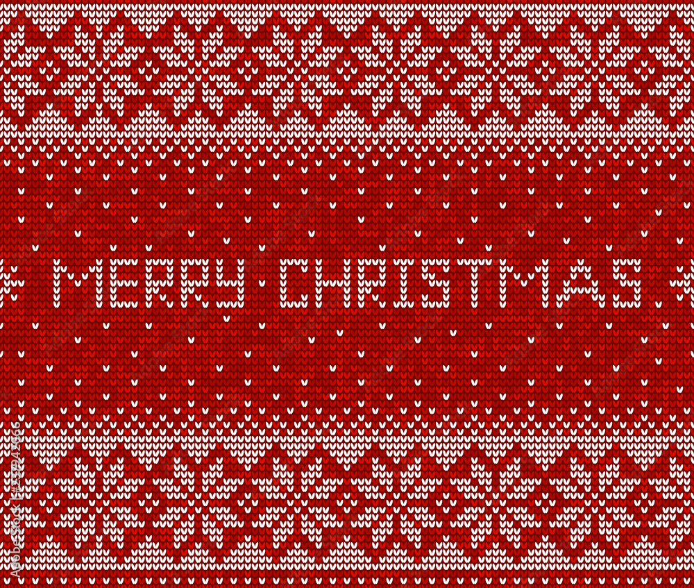 Red and white christmas seamless pattern background vector Red and white christmas seamless pattern background vector