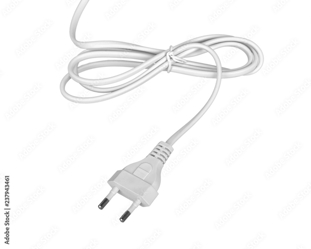 Electrical power cable with european plug Electrical power cable with european plug