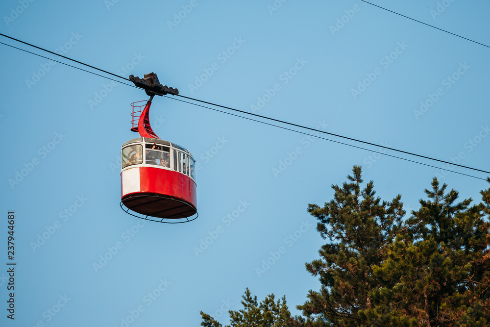 cable car way to mountains cable car way to mountains