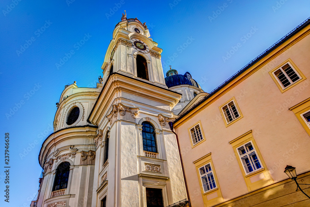 Church spires in Salzburg Austria