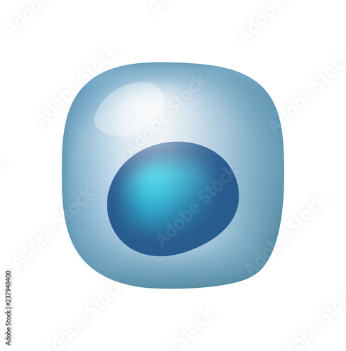 Vector stem cell of the body isolated on white background