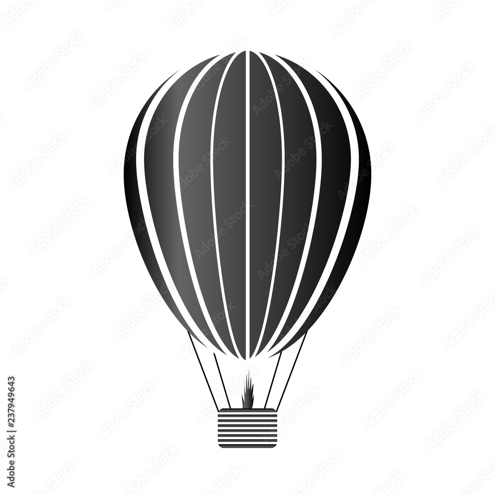 Obraz premium Aerostat icon on white.