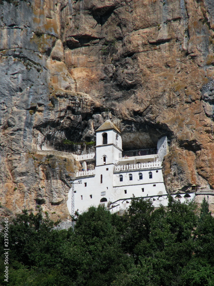 Obraz premium high mountain monastery in Montenegro