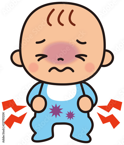 腹痛の赤ちゃん