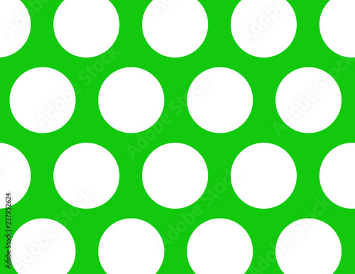 Large Green Polka Dots