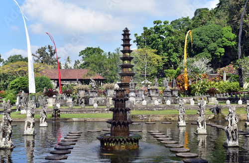 Tirta Gangga Water Palace literally means water from the Ganges and it is a site of some reverance for the Hindu Balinese, Bali Island, Indonesia photo