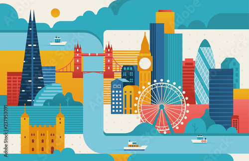 London city illustration.
