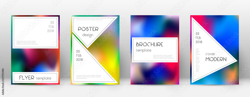 Flyer layout. Stylish curious template for Brochur