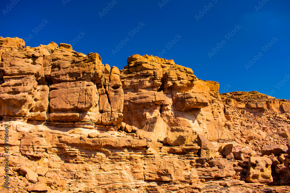 Beauty of Color Canyon in Egypt