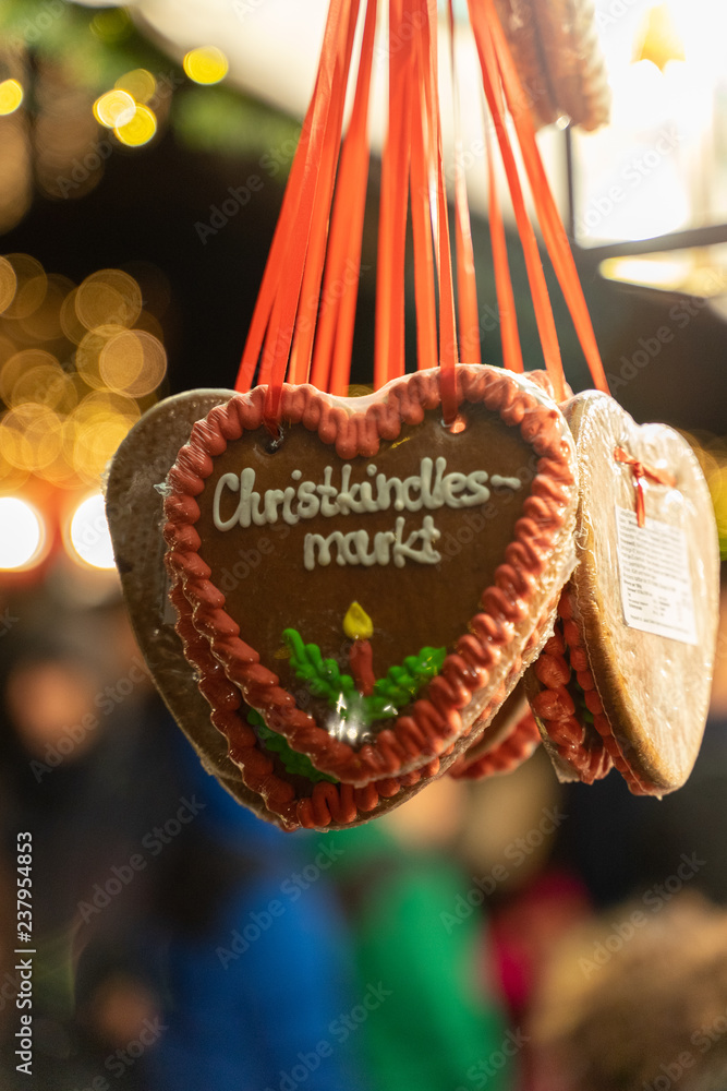 Obraz premium Christkindlesmarkt Lebkuchenherz