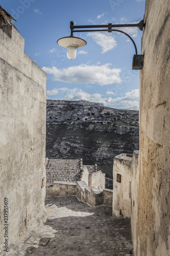 Scorcio delle Grotte di Matera, Basilicata, Italia