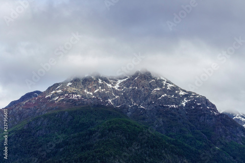 Snowcapped view of Andes Mountains near Bariloche, Patagonia, Argentina