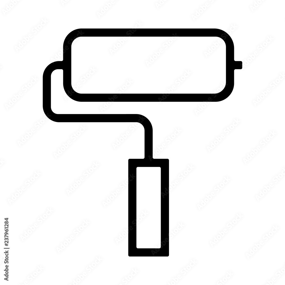 Paint Brush Icon - Paint Roller Paint Brush Icon - Paint Roller