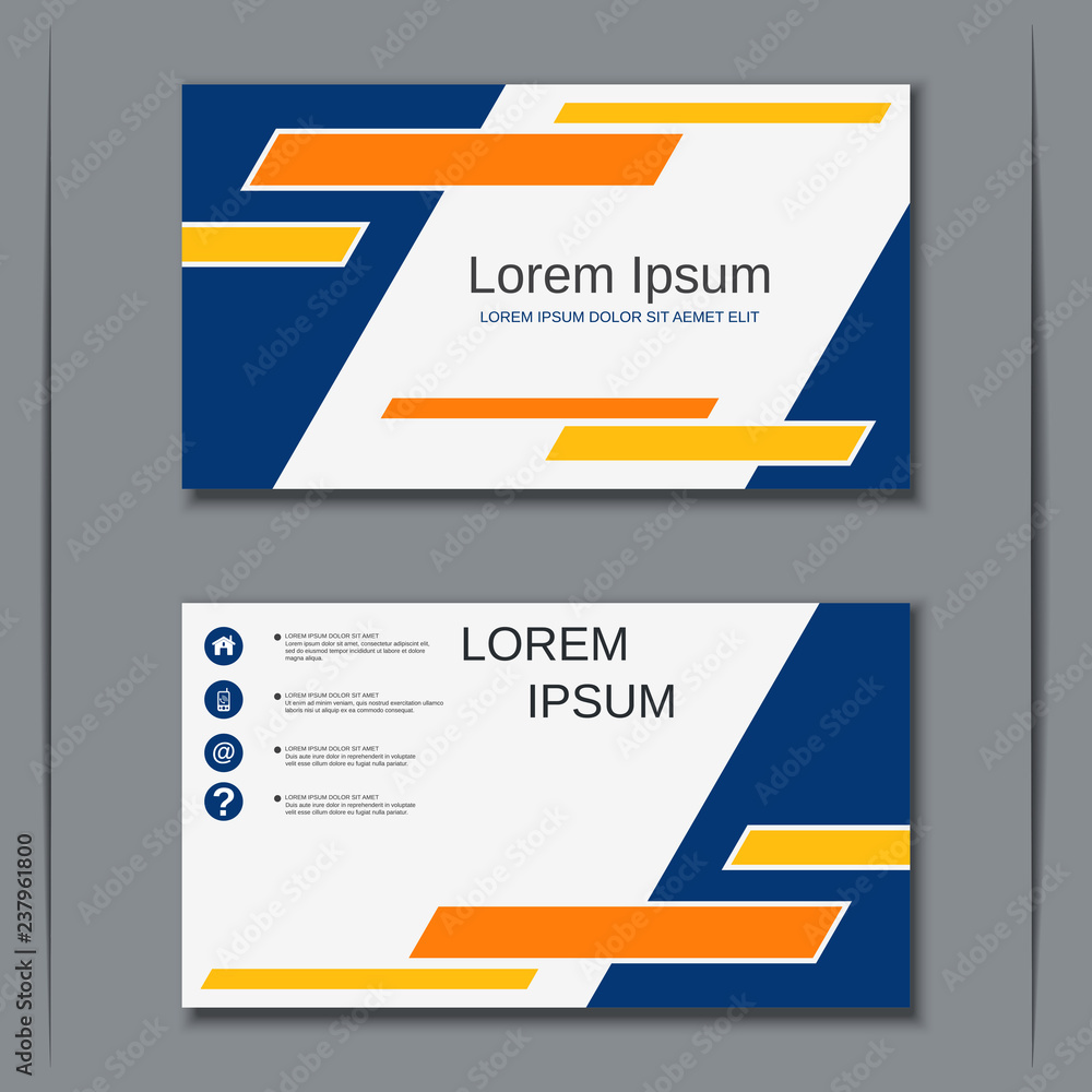 Modern business visiting card vector design template Modern business visiting card vector design template
