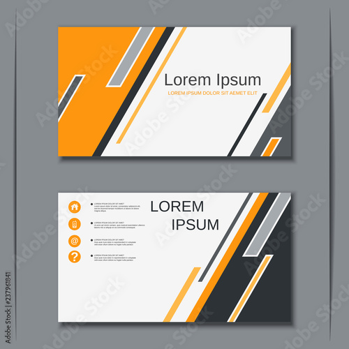 Modern business visiting card vector design template