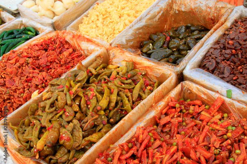 Fototapeta premium Chinese traditional food, pickled vegetables
