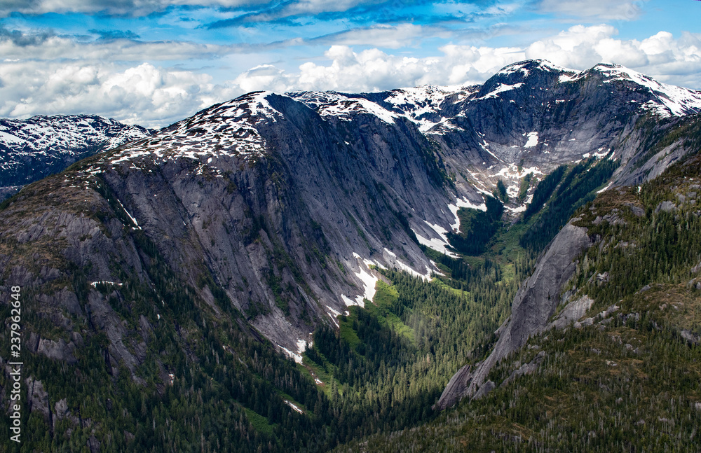 Aerial photos of Alaska Mountains