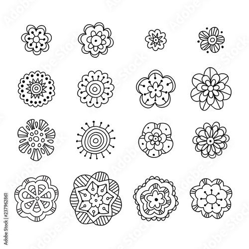 Hand drawn decorative elements, doodle set, vector collection for design © Екатерина Свирина