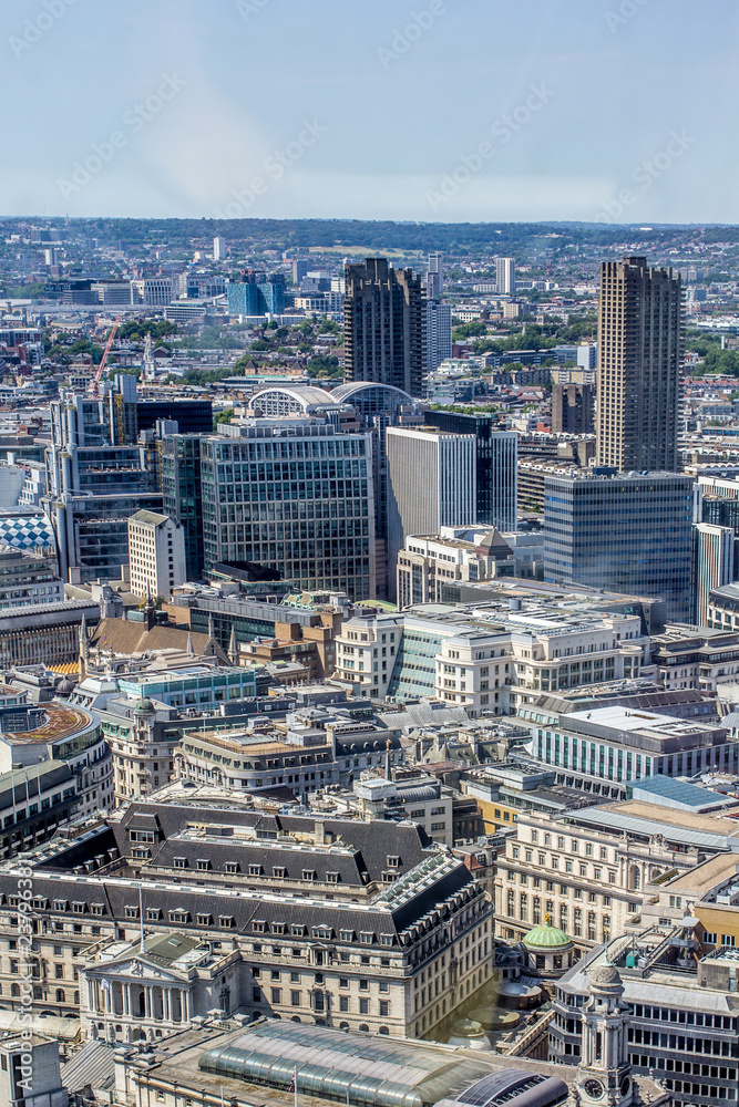 Beautiful panorama of London city taken from above, United Kingdom
