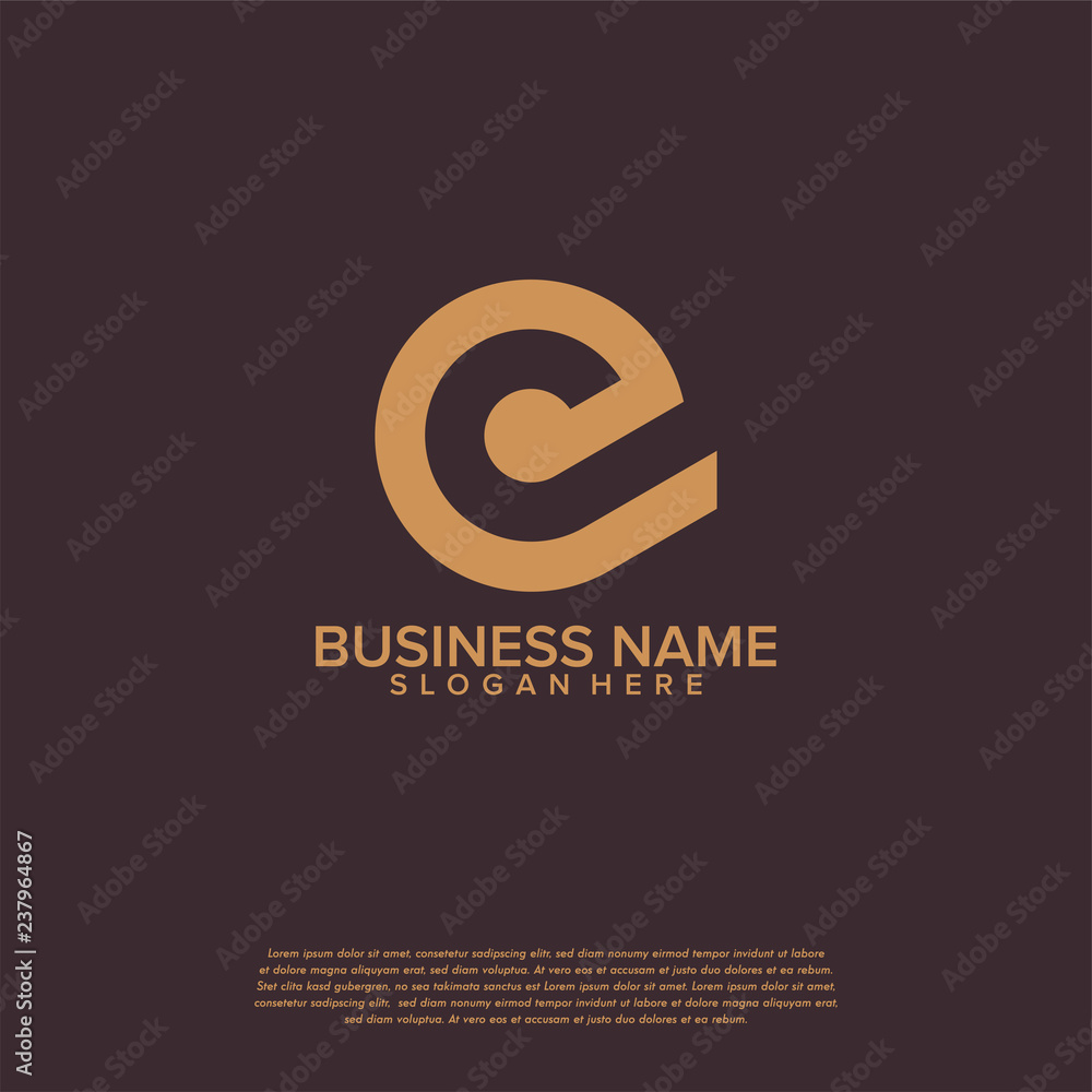Simple e initial technology logo template, e letter logo symbol, Logo ...