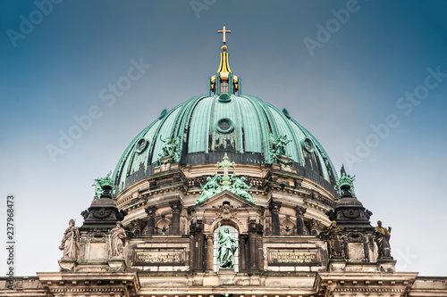 Supreme Parish and Collegiate Church or also called Berlin Cathedral on a cold end of winter day 