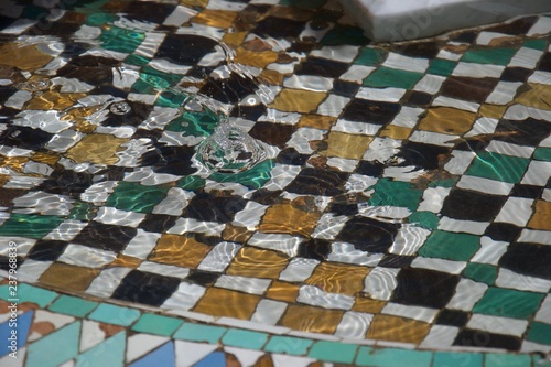 Splash in a Moroccan fountain